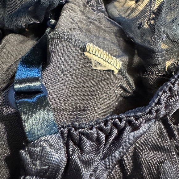 Vintage Intimates Navy Blue Bodysuit / Teddy, Style 9747, Size 34 - Picture 6 of 14